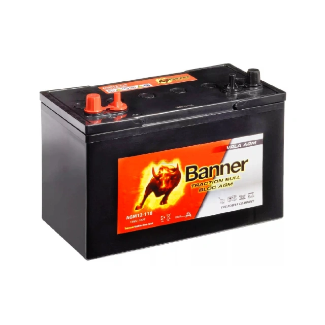 Banner Traction Bull Bloc AGM 12V 118Ah trakciós akkumulátor