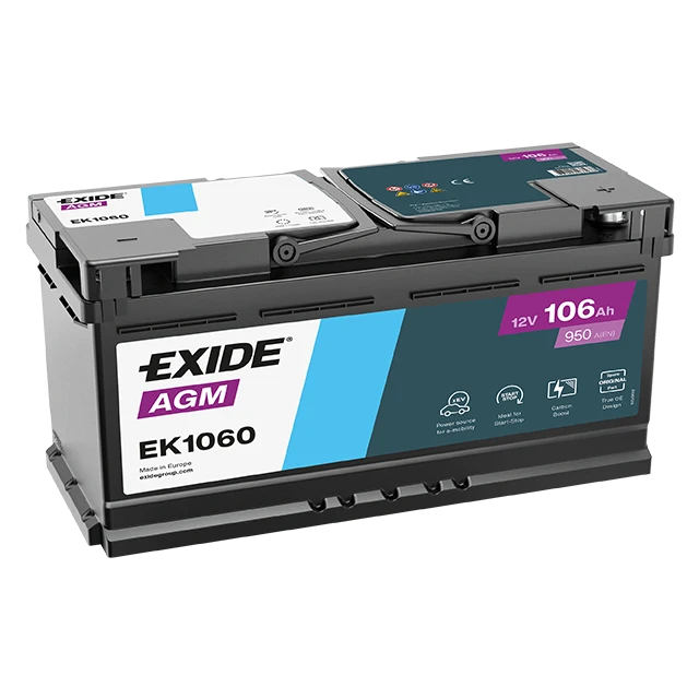 EXIDE AGM EK1060 12V 106Ah Start-Stop autóakkumulátor