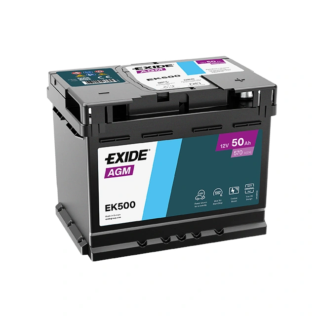 EXIDE AGM EK500 12V 50Ah Start-Stop autóakkumulátor
